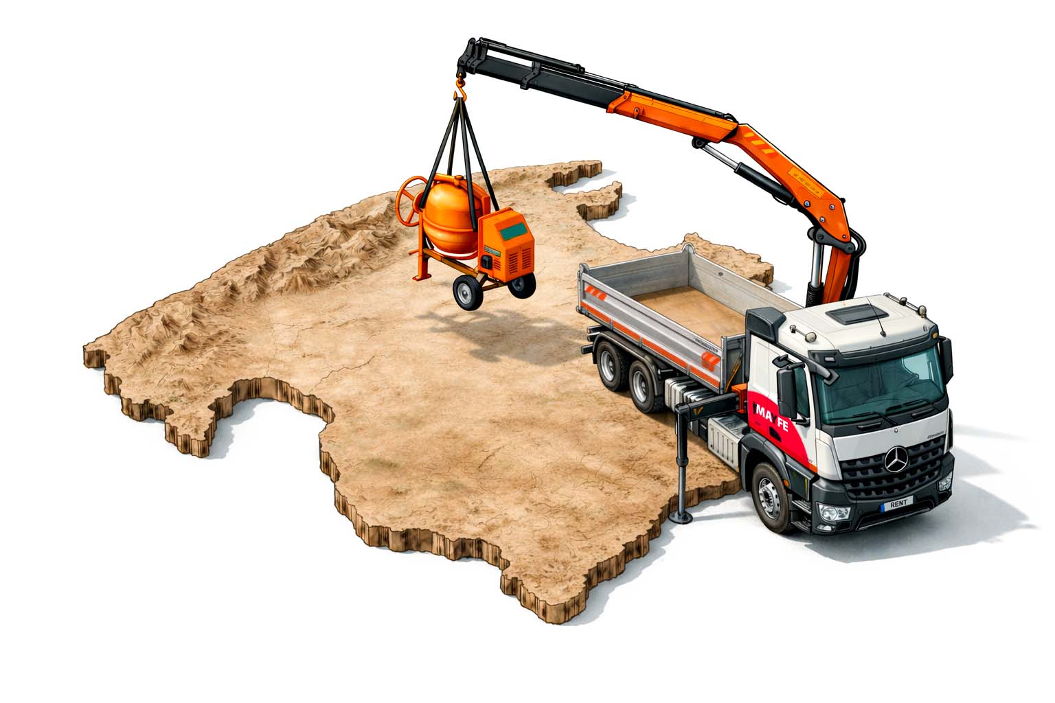 Baumaschinen mieten in Calvià | Neues Mayferent Zentrum